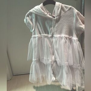 Girls Zip Ruffle Coverup